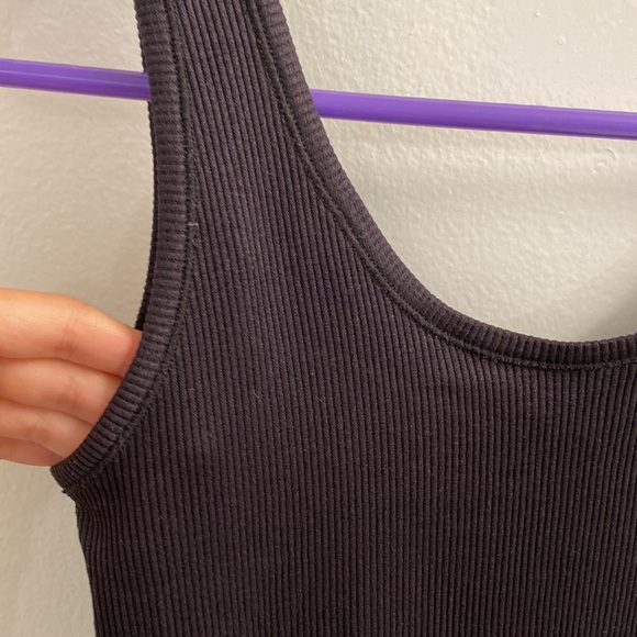 Black Ribbed Unitard S/M - Picture 7 of 8